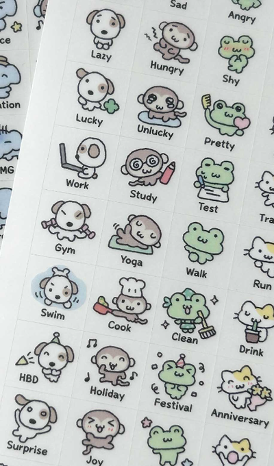 Deco Boco Transparent Schedule Sticker