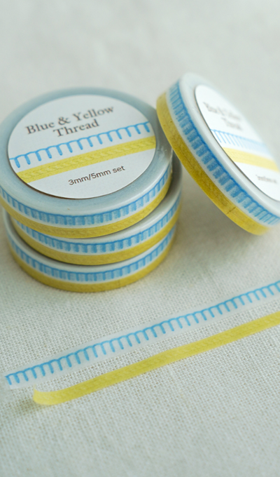 Fromong Sky & Yellow Thread Masking Tape
