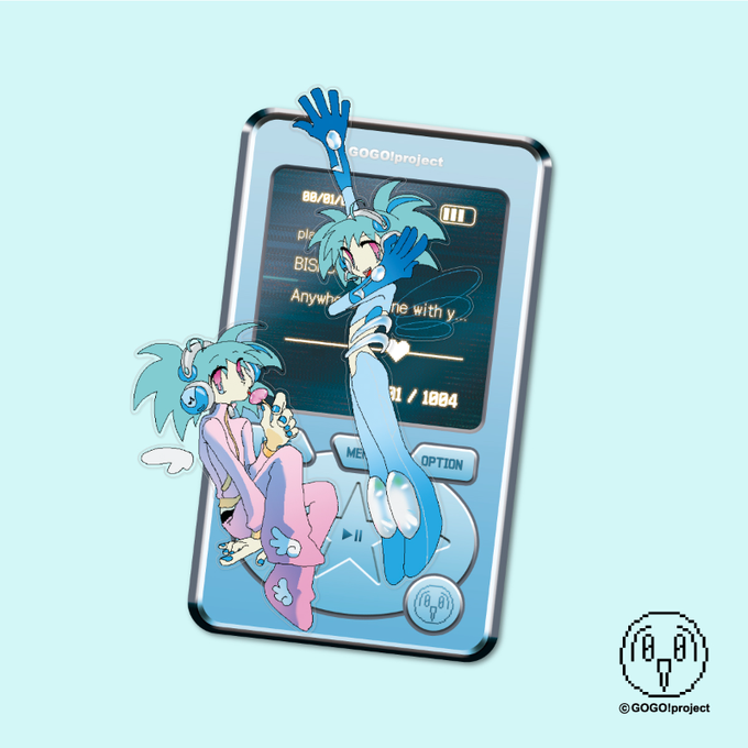 GoGo Project Listen to My Rhythm Transparent Piece Sticker Set