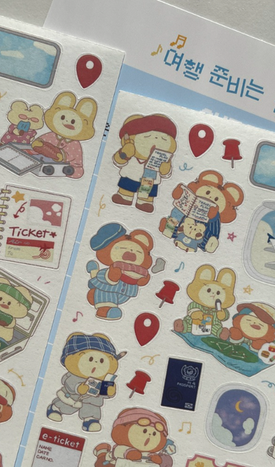 Studio Chong Chong Travel Preparation Gets Me Excited Sticker