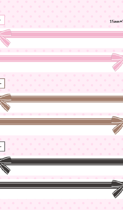 Momoihouse Ribbon Masking Tape 3 Types