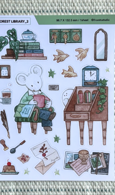 From Two Studio Forest Library_2 Sticker