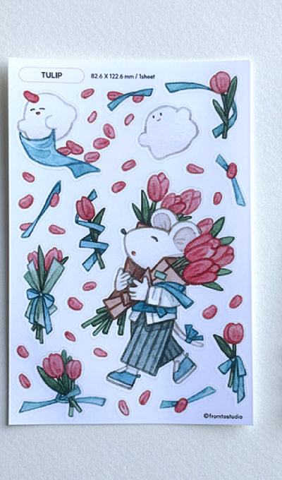 From Two Studio Tulip Sticker