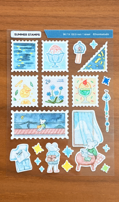 From Two Studio Summer Stamps Sticker