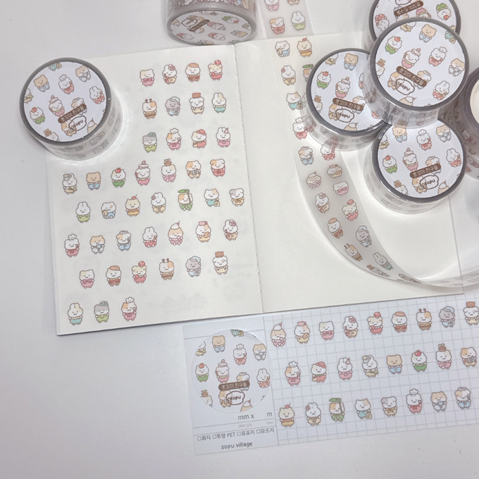 Sopu Jjokkomi Friends Kiss Cut Tape