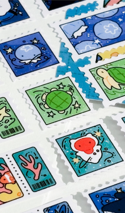 Mongmong's Bessu Starlight Sea Stamp Sticker