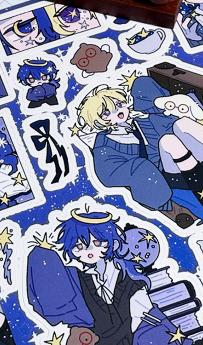 Monmong Sbearchu Cosmo & Seluna's Laboratory Sticker