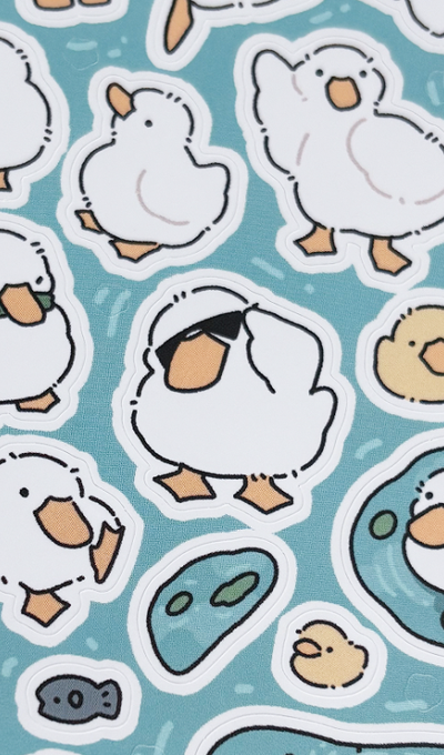 Mongmong Sbaechu Quack Quack Duck Sticker