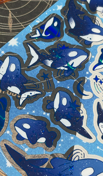 Mongmong Swbechu Blue Afterglow Sticker