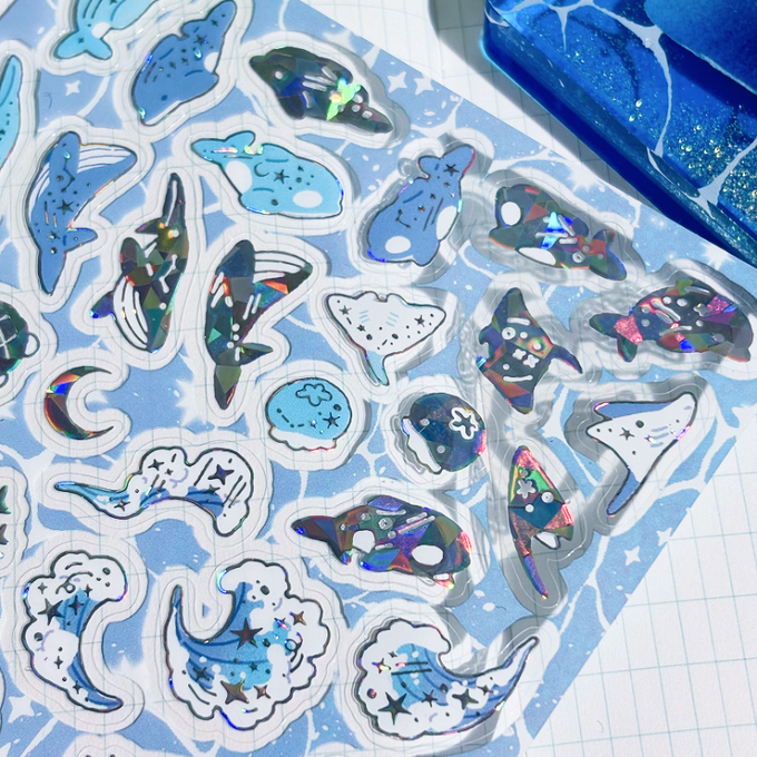 Mongmongsubae Glossy Sea Sticker