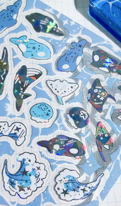 Mongmongsubae Glossy Sea Sticker