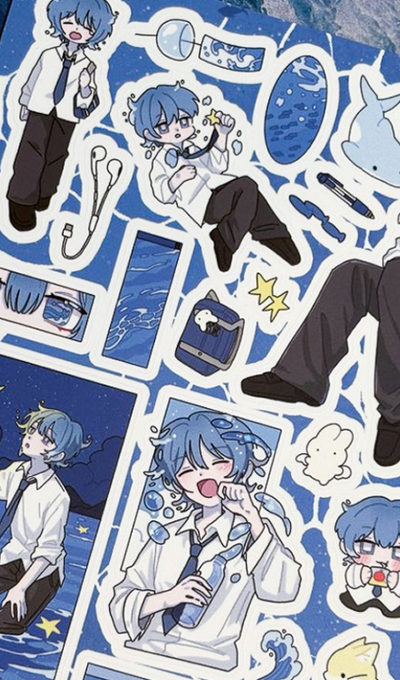 Mongmongsbae Starlight Soaked Sea Sticker