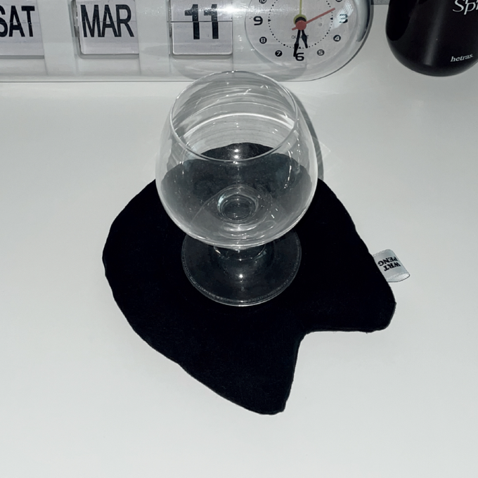 We Are the Peng Aeyong Cushion Coaster - Black