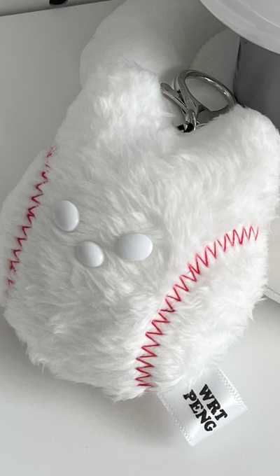 We Are The Peng Baseball Meow Character Plush Keyring