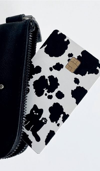 We Are The Peng Cow Meow Card Skin Sticker