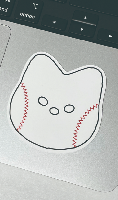 We Are The Peng Baseball Ball Meow Removable Piece Sticker