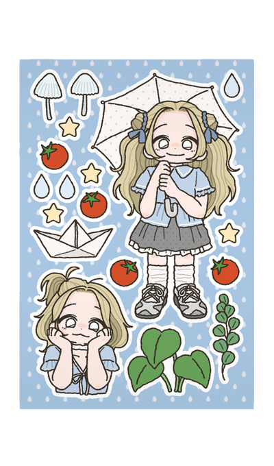 Studio Fondue Raindrop Walk Seal Sticker
