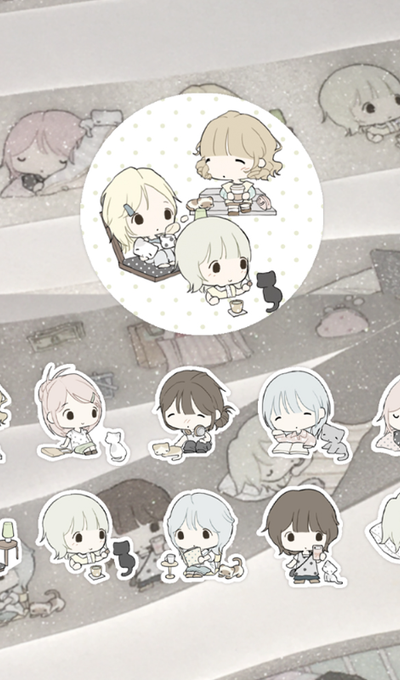 Sosohihi Girl's Daily Life with Cat Kiss-Cut Tape