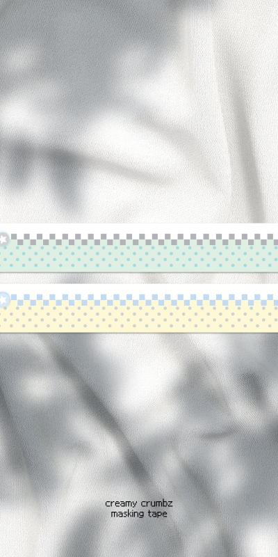 Creamy Crumbs Pouch Masking Tape 2Type