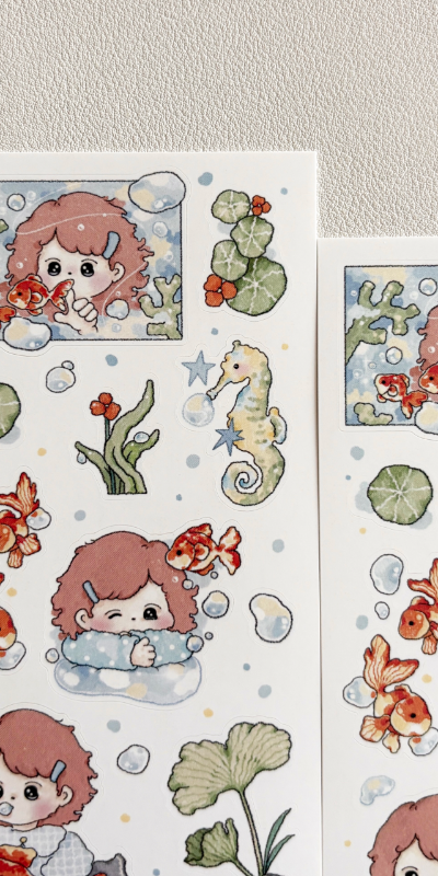 HeyOOStudio Bubbly Goldfish Sticker