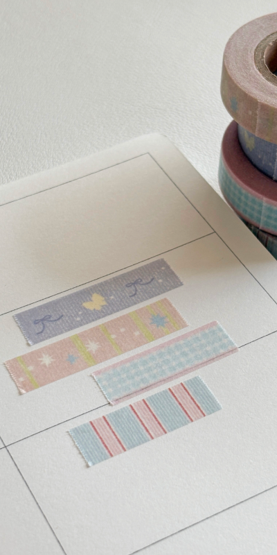 Hey Oo Studio Vintage Masking Tape 4 Types