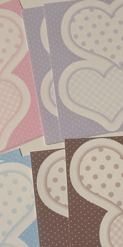 Happy Strut Fluffy Shop Dot and Check Heart Matte Paper Sticker Pack