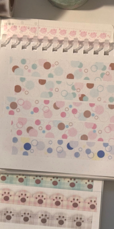 Happy Strappy Fluffy Shop Circles Masking Tape