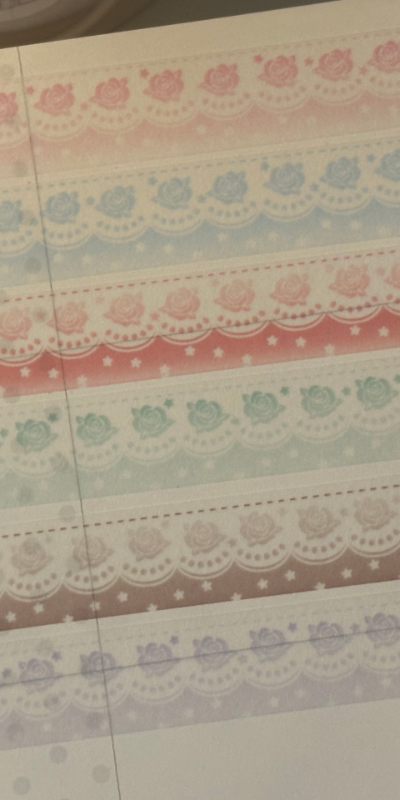 Happy Strapluffy Shop Rose Curtain Masking Tape 2 Types