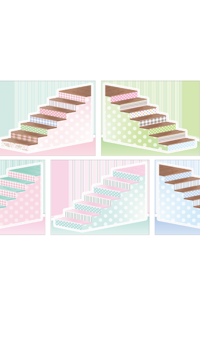 Pear Lee Button Mix Style Step Matte Paper Sticker Pack
