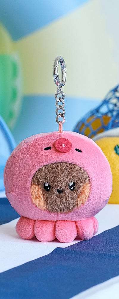 ラインフレンズ ミニ ミニニ アンダー ザ プール ぶにぬい ぬいぐるみ キーリング