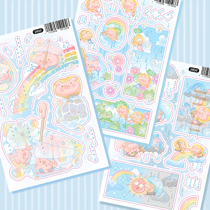 Dear My Ha Raindrop Sticker Pack