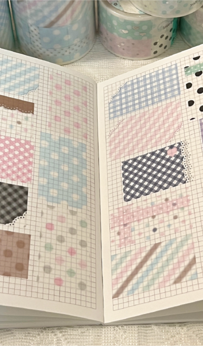Way to Fetch Big Pattern Masking Block Kiss-Cut Tape 3 Types