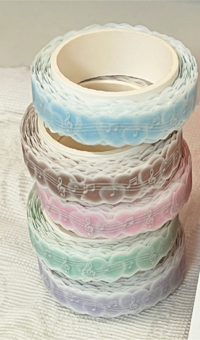 Way To Fetch Melody Sweethearts Glitter Die-Cut Tape 5 Types