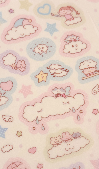 Heartship Studio Fluffy Cloud Masking Sticker