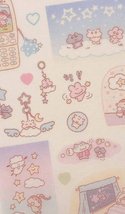 Heart Ship Studio Let's Look at the Sky Masking Sticker