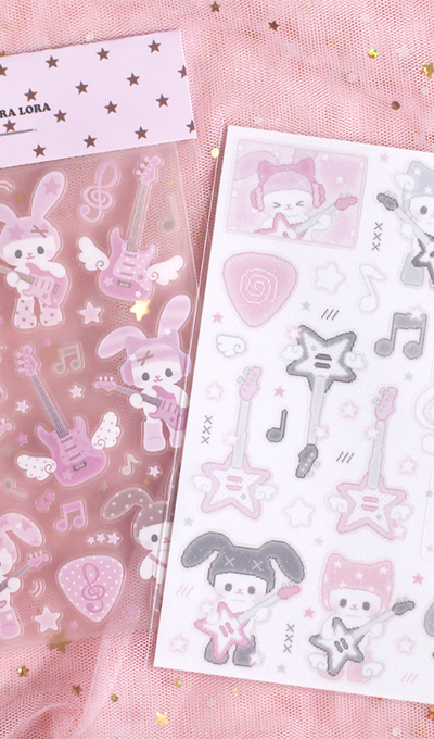 Angora Lora Rockstar Sticker 2 Type