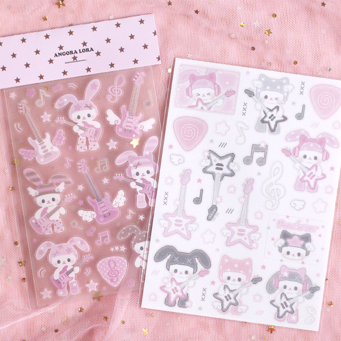 Angora Lora Rockstar Sticker 2 Type