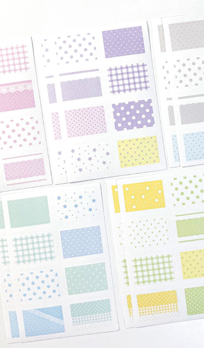 Moitto Moitto Color Die-Cut Kraft Paper Sticker Pack