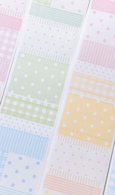 JejeUniverse Pattern Label Note Kiss Cut Tape 2 Types