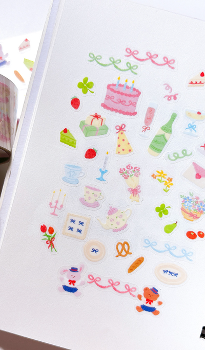 JeJe Universe Party & Picnic Kiss-Cut Tape