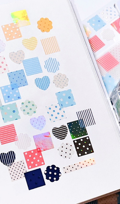 Jeje Universe Dot Stripe Piece Kiss-Cut Tape