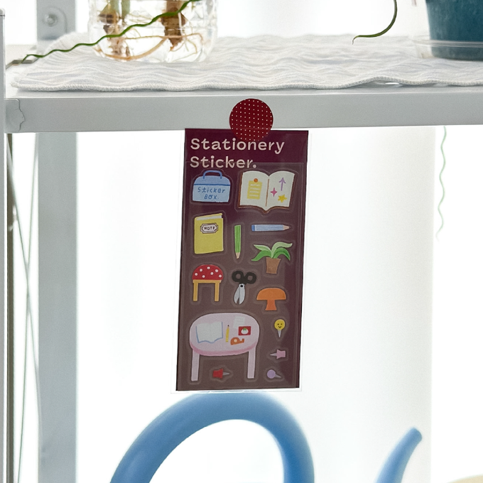Kinda Blue Mini On the Desk Stationery Sticker