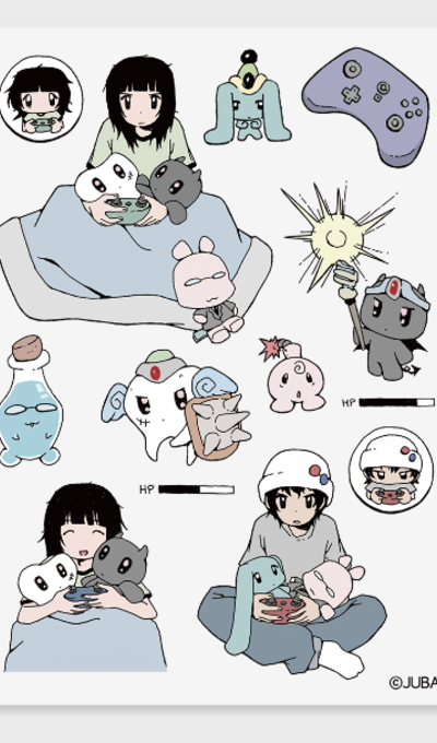 Juba Video Game Clear Matte Sticker
