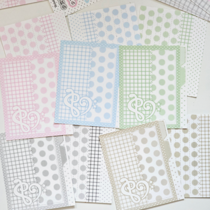 Fromland Polka File Imitation Paper Sticker