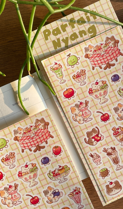 Arm Pillow Parfait Nyang Sticker