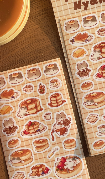 Arm Pillow Pancake Meow Sticker