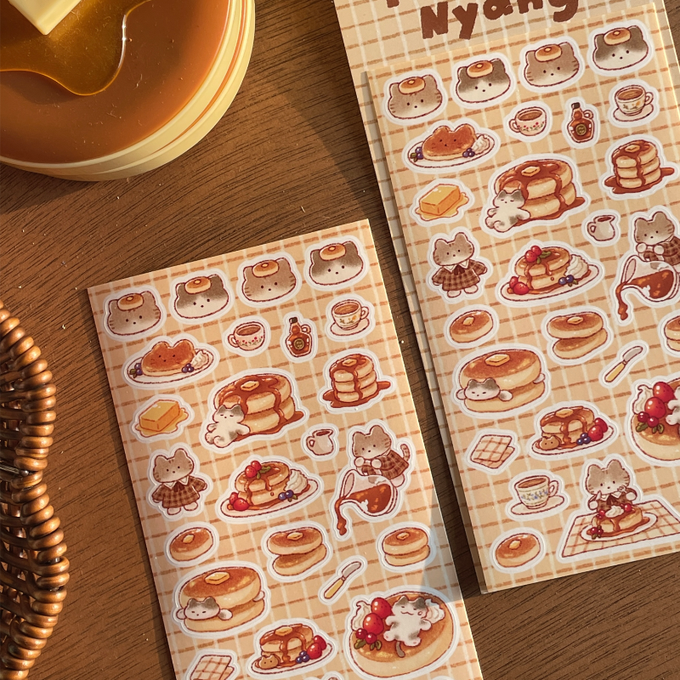 Arm Pillow Pancake Meow Sticker