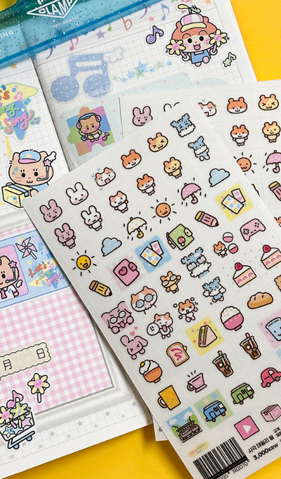 Ppomppomp Studio Square Daily Sticker