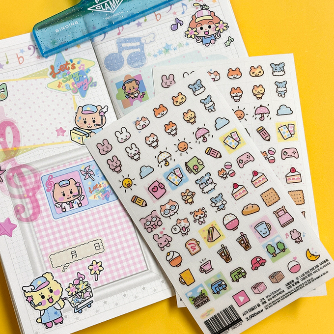 Ppomppomp Studio Square Daily Sticker