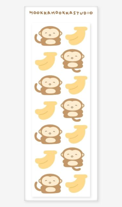 Uoco Chewy Sticker - Monkey Kiki